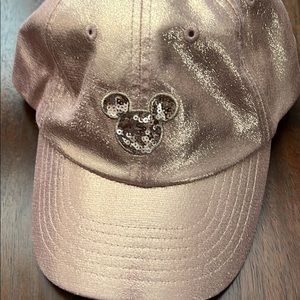 Disney parks rose gold baseball hat